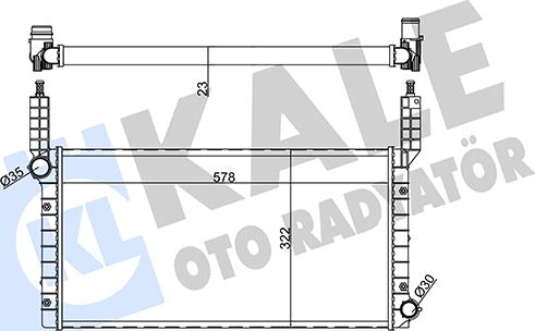 KALE OTO RADYATÖR 351225 - Radiateur, refroidissement du moteur cwaw.fr