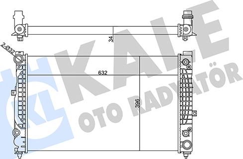 KALE OTO RADYATÖR 358975 - Radiateur, refroidissement du moteur cwaw.fr