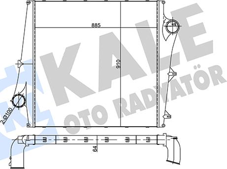 KALE OTO RADYATÖR 358555 - Intercooler, échangeur cwaw.fr