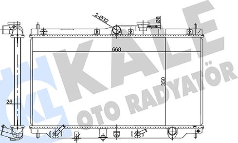 KALE OTO RADYATÖR 358550 - Radiateur, refroidissement du moteur cwaw.fr