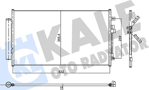 KALE OTO RADYATÖR 358795 - Condensateur, climatisation cwaw.fr