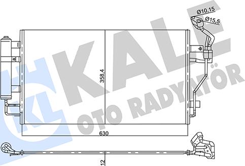 KALE OTO RADYATÖR 358745 - Condensateur, climatisation cwaw.fr