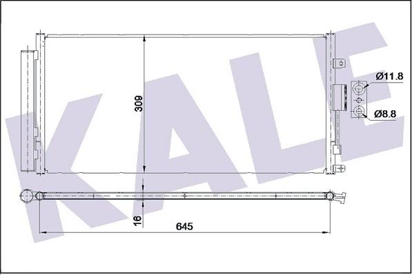 KALE OTO RADYATÖR 353090 - Condensateur, climatisation cwaw.fr