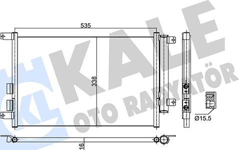 KALE OTO RADYATÖR 353060 - Condensateur, climatisation cwaw.fr