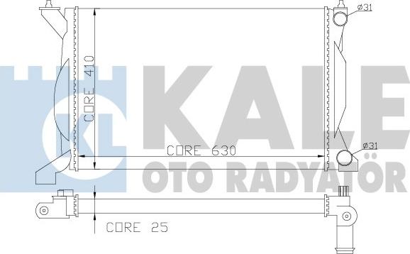 KALE OTO RADYATÖR 353700 - Radiateur, refroidissement du moteur cwaw.fr