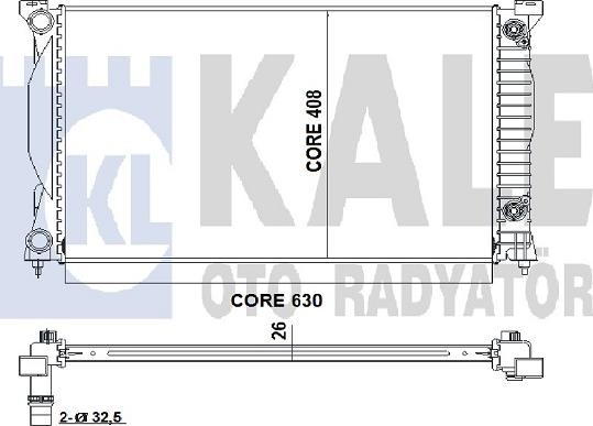 KALE OTO RADYATÖR 352900 - Radiateur, refroidissement du moteur cwaw.fr