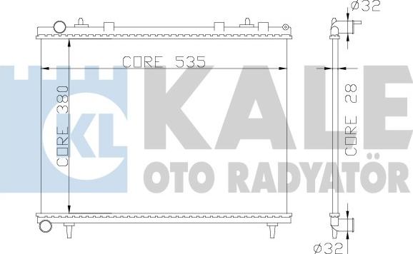 KALE OTO RADYATÖR 352400 - Radiateur, refroidissement du moteur cwaw.fr