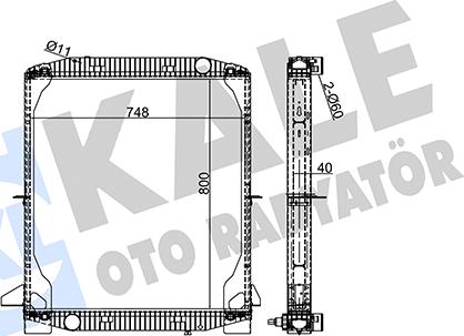 KALE OTO RADYATÖR 352820 - Radiateur, refroidissement du moteur cwaw.fr