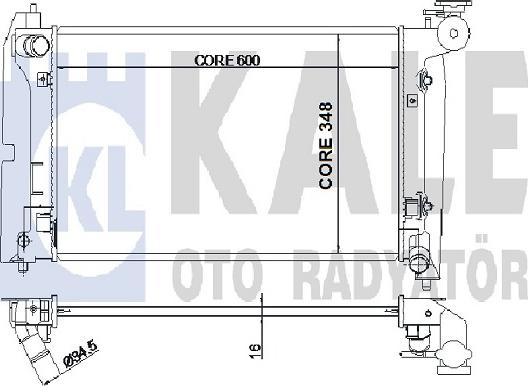 KALE OTO RADYATÖR 352700 - Radiateur, refroidissement du moteur cwaw.fr