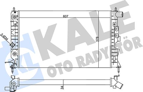 KALE OTO RADYATÖR 357040 - Radiateur, refroidissement du moteur cwaw.fr