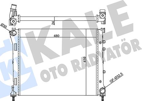 KALE OTO RADYATÖR 357060 - Radiateur, refroidissement du moteur cwaw.fr