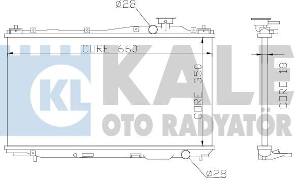 KALE OTO RADYATÖR 357000 - Radiateur, refroidissement du moteur cwaw.fr