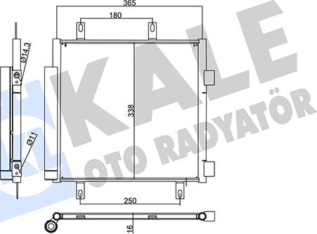 KALE OTO RADYATÖR 357850 - Condensateur, climatisation cwaw.fr