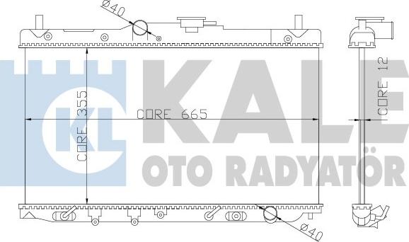 KALE OTO RADYATÖR 357700 - Radiateur, refroidissement du moteur cwaw.fr