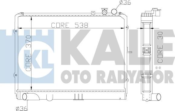 KALE OTO RADYATÖR 369900 - Radiateur, refroidissement du moteur cwaw.fr