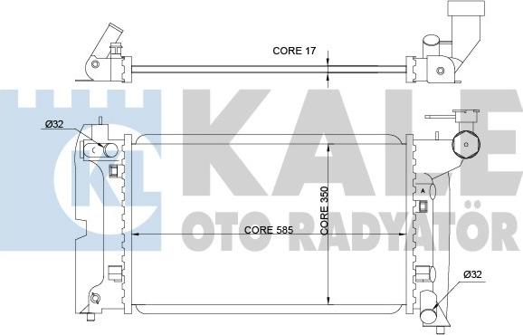 KALE OTO RADYATÖR 366900 - Radiateur, refroidissement du moteur cwaw.fr