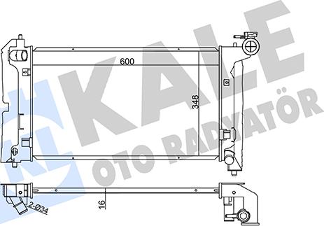 KALE OTO RADYATÖR 366200 - Radiateur, refroidissement du moteur cwaw.fr