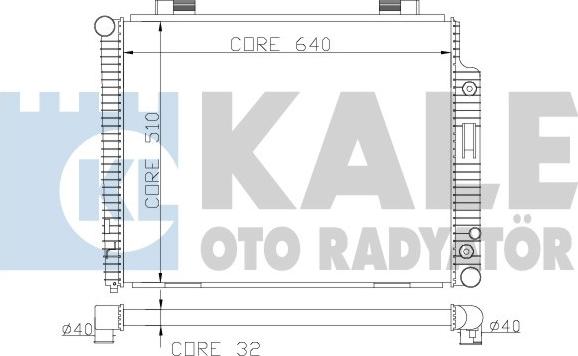 KALE OTO RADYATÖR 360500 - Radiateur, refroidissement du moteur cwaw.fr