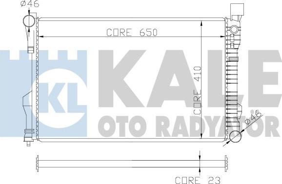 KALE OTO RADYATÖR 360600 - Radiateur, refroidissement du moteur cwaw.fr