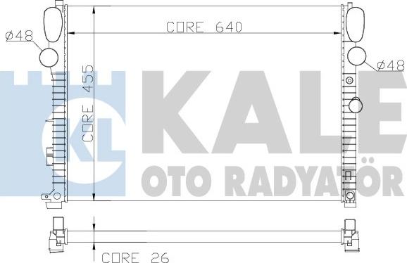 KALE OTO RADYATÖR 360800 - Radiateur, refroidissement du moteur cwaw.fr