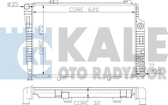 KALE OTO RADYATÖR 360300 - Radiateur, refroidissement du moteur cwaw.fr