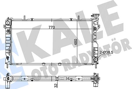 KALE OTO RADYATÖR 361785 - Radiateur, refroidissement du moteur cwaw.fr