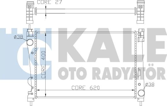 KALE OTO RADYATÖR 368600 - Radiateur, refroidissement du moteur cwaw.fr