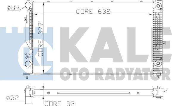 KALE OTO RADYATÖR 368000 - Radiateur, refroidissement du moteur cwaw.fr