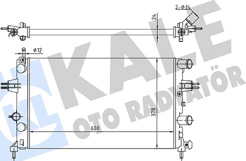 KALE OTO RADYATÖR 363555 - Radiateur, refroidissement du moteur cwaw.fr