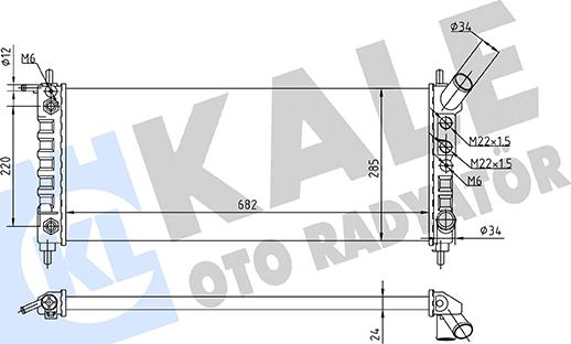 KALE OTO RADYATÖR 363560 - Radiateur, refroidissement du moteur cwaw.fr