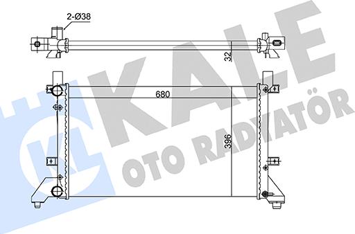 KALE OTO RADYATÖR 363075 - Radiateur, refroidissement du moteur cwaw.fr