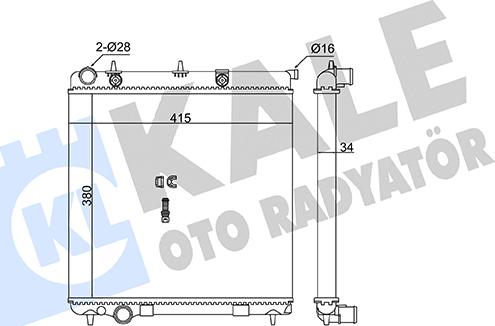 KALE OTO RADYATÖR 363125 - Radiateur, refroidissement du moteur cwaw.fr