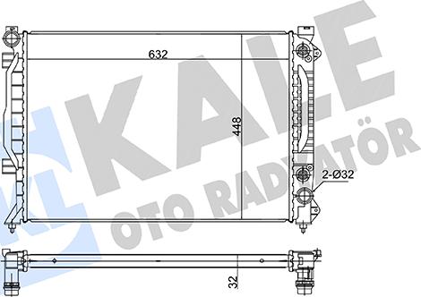 KALE OTO RADYATÖR 363290 - Radiateur, refroidissement du moteur cwaw.fr