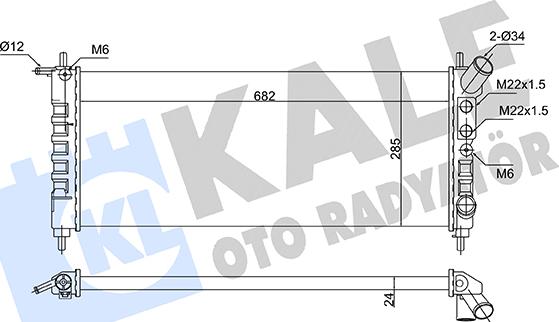 KALE OTO RADYATÖR 363260 - Radiateur, refroidissement du moteur cwaw.fr