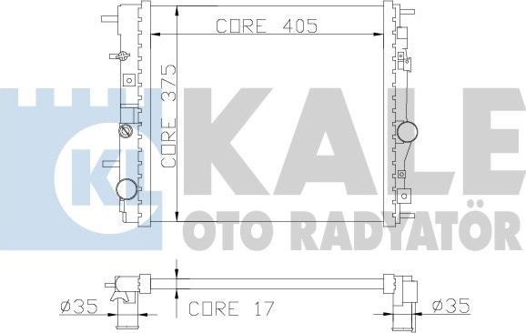 KALE OTO RADYATÖR 362500 - Radiateur, refroidissement du moteur cwaw.fr