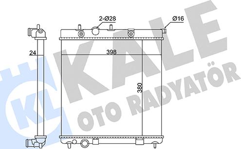 KALE OTO RADYATÖR 362805 - Radiateur, refroidissement du moteur cwaw.fr