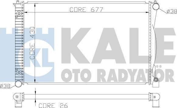 KALE OTO RADYATÖR 367500 - Radiateur, refroidissement du moteur cwaw.fr