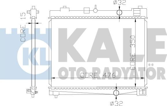 KALE OTO RADYATÖR 367000 - Radiateur, refroidissement du moteur cwaw.fr