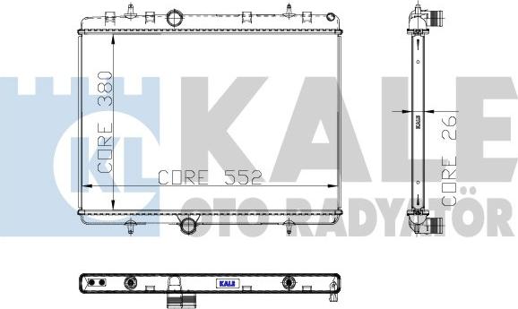 KALE OTO RADYATÖR 310800 - Radiateur, refroidissement du moteur cwaw.fr