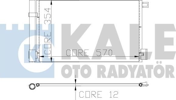 KALE OTO RADYATÖR 310300 - Condensateur, climatisation cwaw.fr