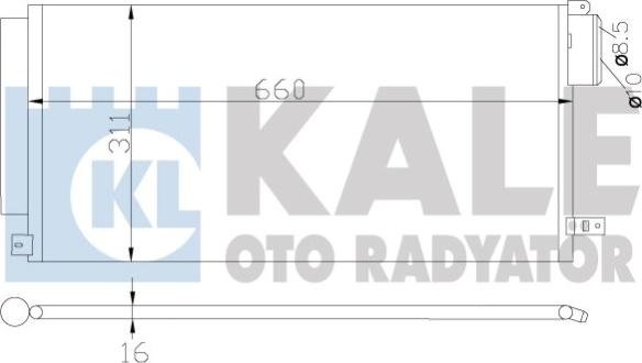 KALE OTO RADYATÖR 389100 - Condensateur, climatisation cwaw.fr