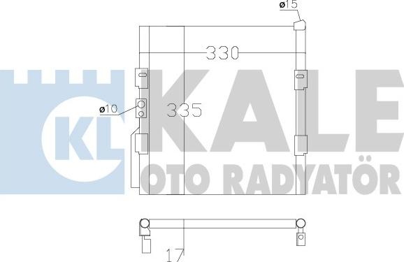 KALE OTO RADYATÖR 386800 - Condensateur, climatisation cwaw.fr