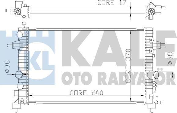 KALE OTO RADYATÖR 371200 - Radiateur, refroidissement du moteur cwaw.fr