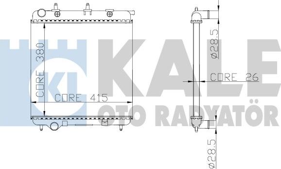 KALE OTO RADYATÖR 297000 - Radiateur, refroidissement du moteur cwaw.fr