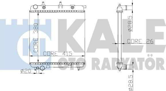 KALE OTO RADYATÖR 297100 - Radiateur, refroidissement du moteur cwaw.fr