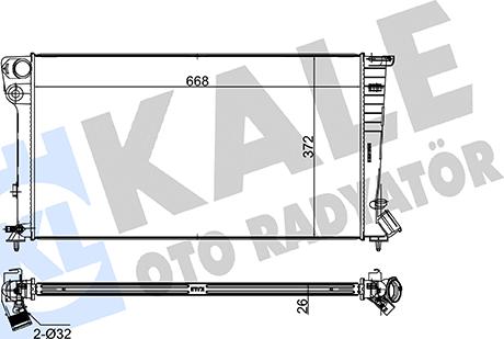 KALE OTO RADYATÖR 249300 - Radiateur, refroidissement du moteur cwaw.fr