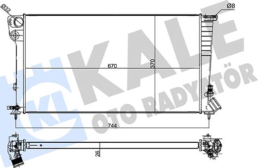 KALE OTO RADYATÖR 249200 - Radiateur, refroidissement du moteur cwaw.fr