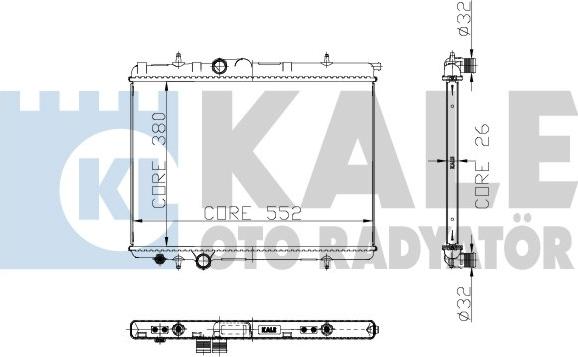 KALE OTO RADYATÖR 241100 - Radiateur, refroidissement du moteur cwaw.fr