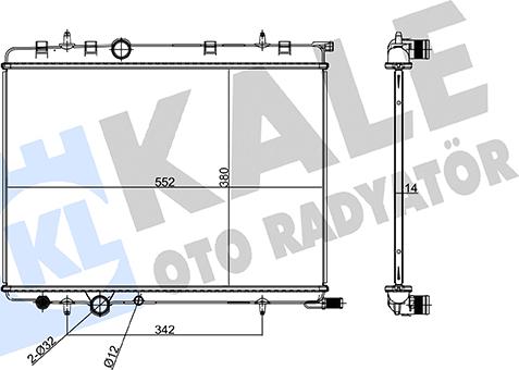 KALE OTO RADYATÖR 243300 - Radiateur, refroidissement du moteur cwaw.fr