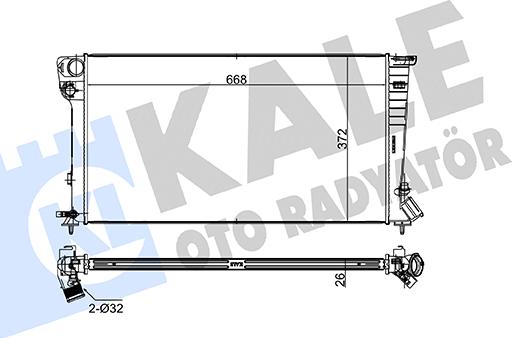 KALE OTO RADYATÖR 242700 - Radiateur, refroidissement du moteur cwaw.fr